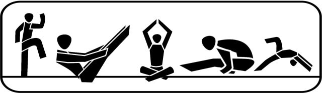 Logo mit Figuren beim Pilates- und Yogatraining