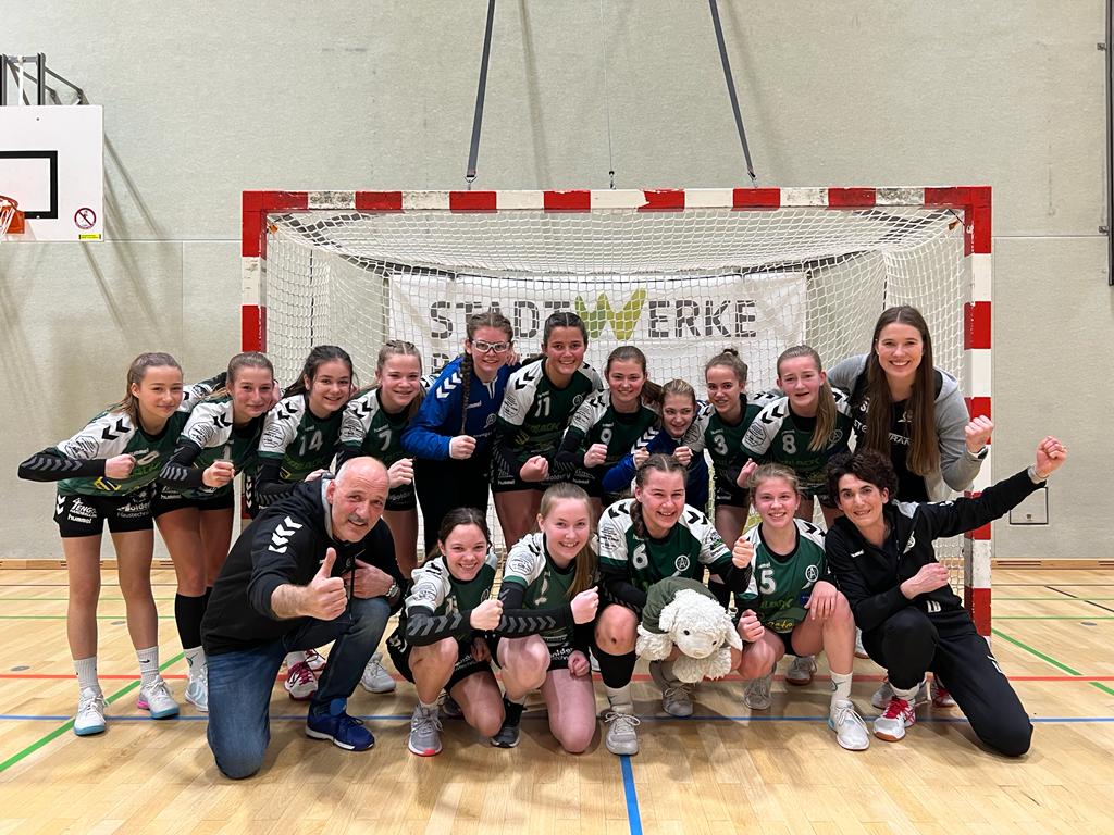 Teamfoto der weiblichen C1-Jugend des TV Aldekerk in der Saison 2021/22