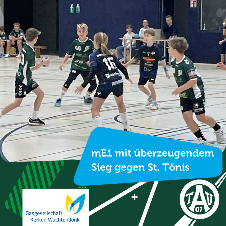 mE1 des TV Aldekerk mit überzeugendem Sieg gegen St. Tönis