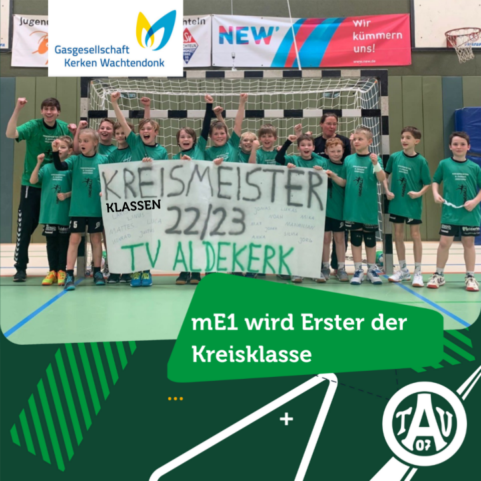 mE1 wird Erster der Kreisklasse 